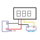Цифровий вольтметр постійного струму 4,5-30 В DC Синій автономний VOL002, фото 2