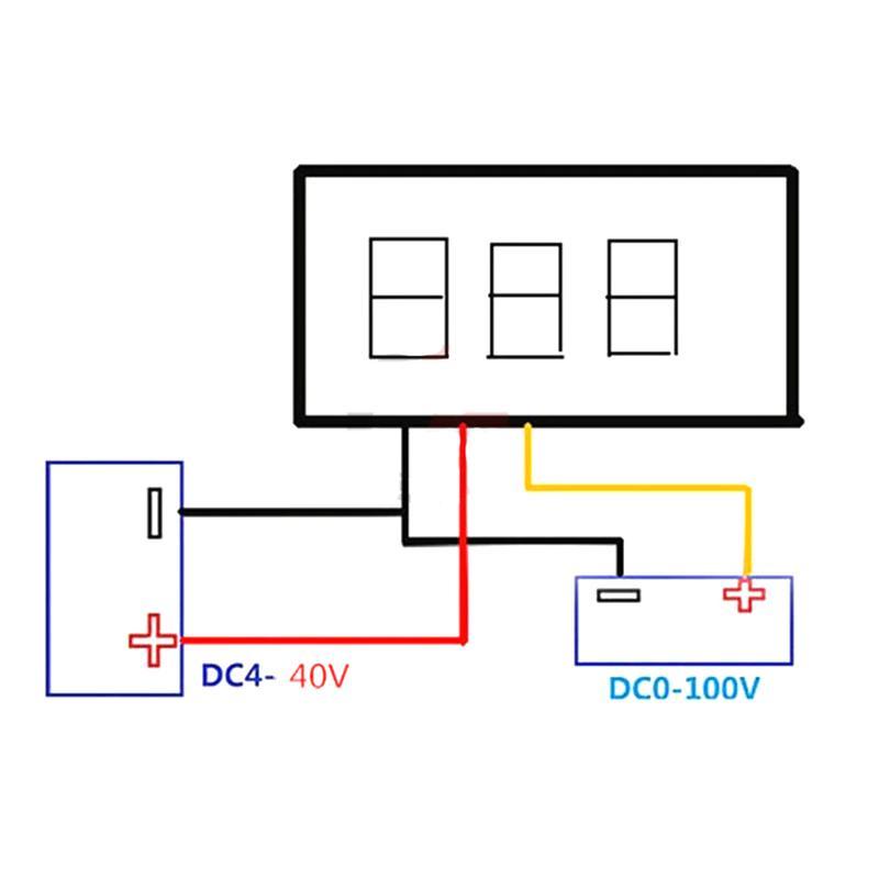 Цифровой вольтметр постоянного тока 4,5-30В DC Синий автономный - фото 2 - id-p403866194