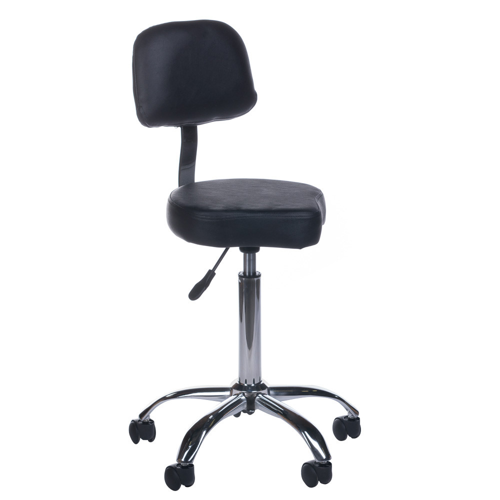 Косметичний табурет зі спинкою BH-7268 Black