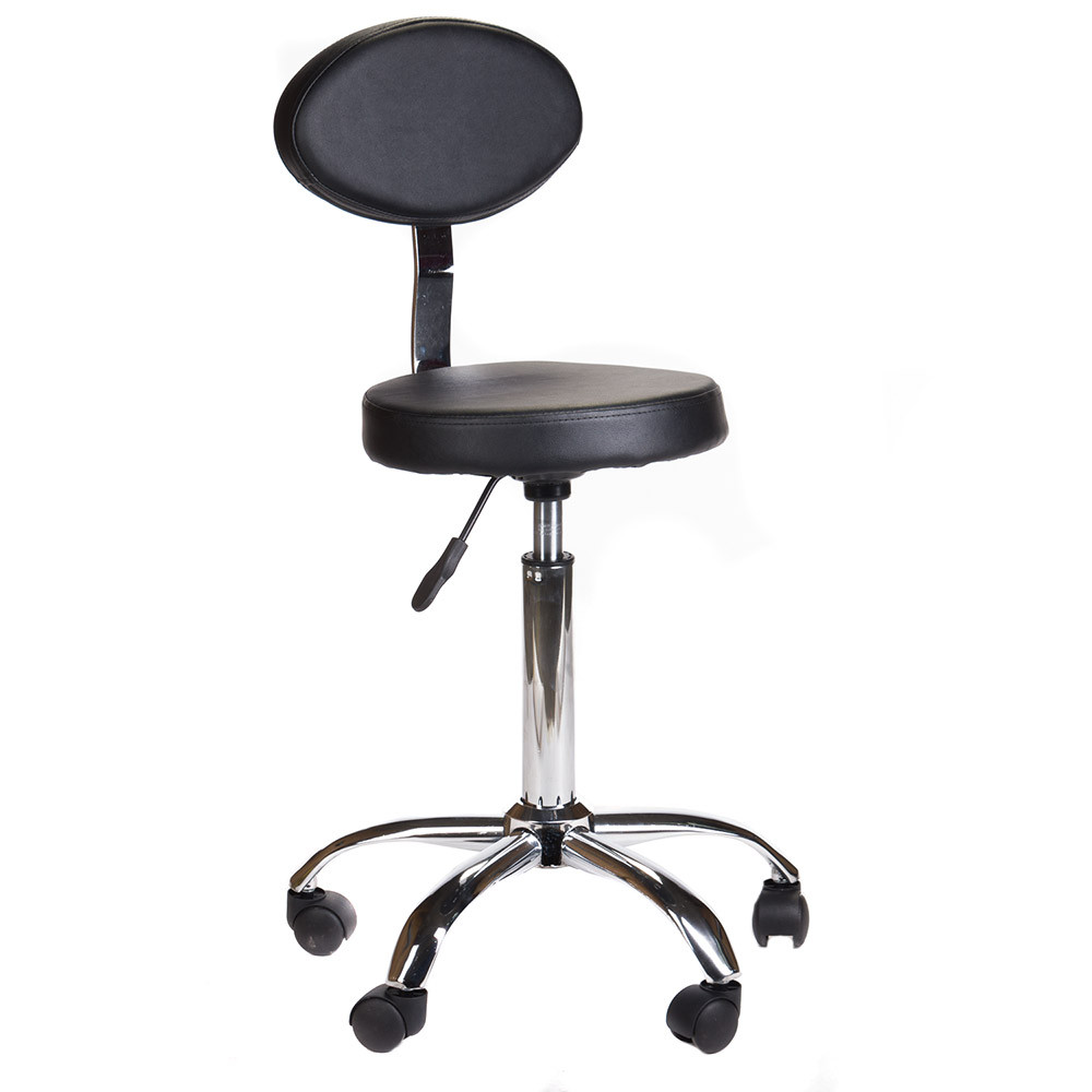 Косметичний табурет зі спинкою BH-7289 Black