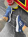 Мужские кросовки Adidas синие, Спортивные кросовки мужские