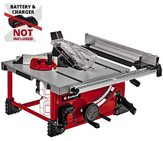 Потужна пила циркулярна акумуляторна Einhell TE-TS 36/210 Li-Solo : без АКБ, 3800 об/хв, диск 210 мм, 40 зубів, вага 13.15 кг