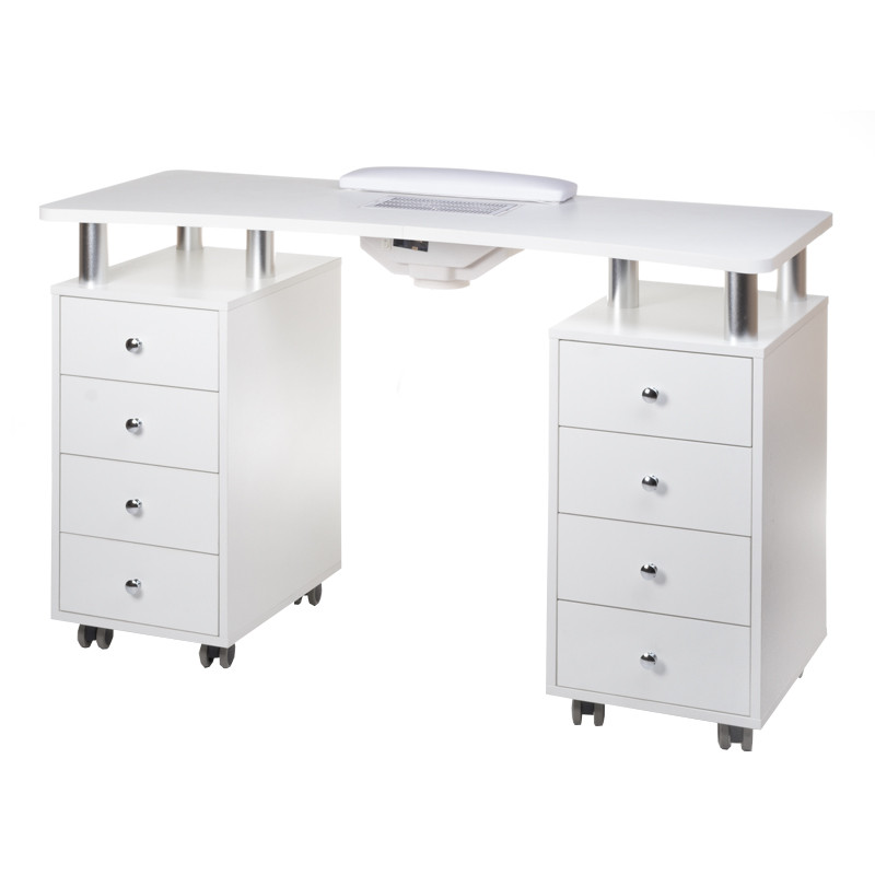Манікюрний стіл з абсорбером BD-3425+P WHITE