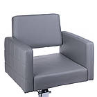 Перукарське крісло Ernesto BM-6302 світло-сіре, фото 2