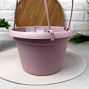 Квітковий вазон для веранди з підвісним гачком 20*13см 2л, Глорія фрезія Алеана, фото 2