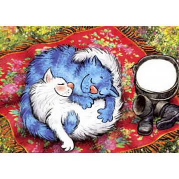 Картина за номерами 40х50 см DIY (без коробки) Котики (RSB8339_O)
