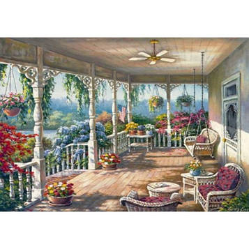 Картина за номерами 40х50 см DIY (без коробки) Квіткова веранда (Y5378_O)