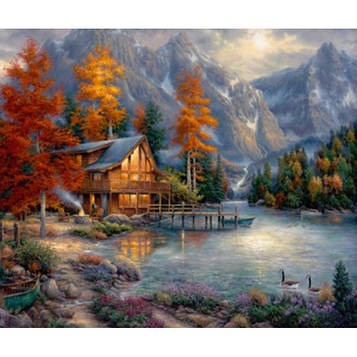 Картина за номерами 40х50 см DIY (без коробки) Затишний вечір (Y5898_O)