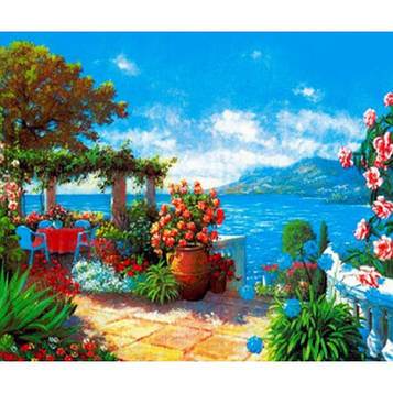 Картина за номерами 30х40 см DIY (без коробки) Краєвид на морі (EKTL1332_O)