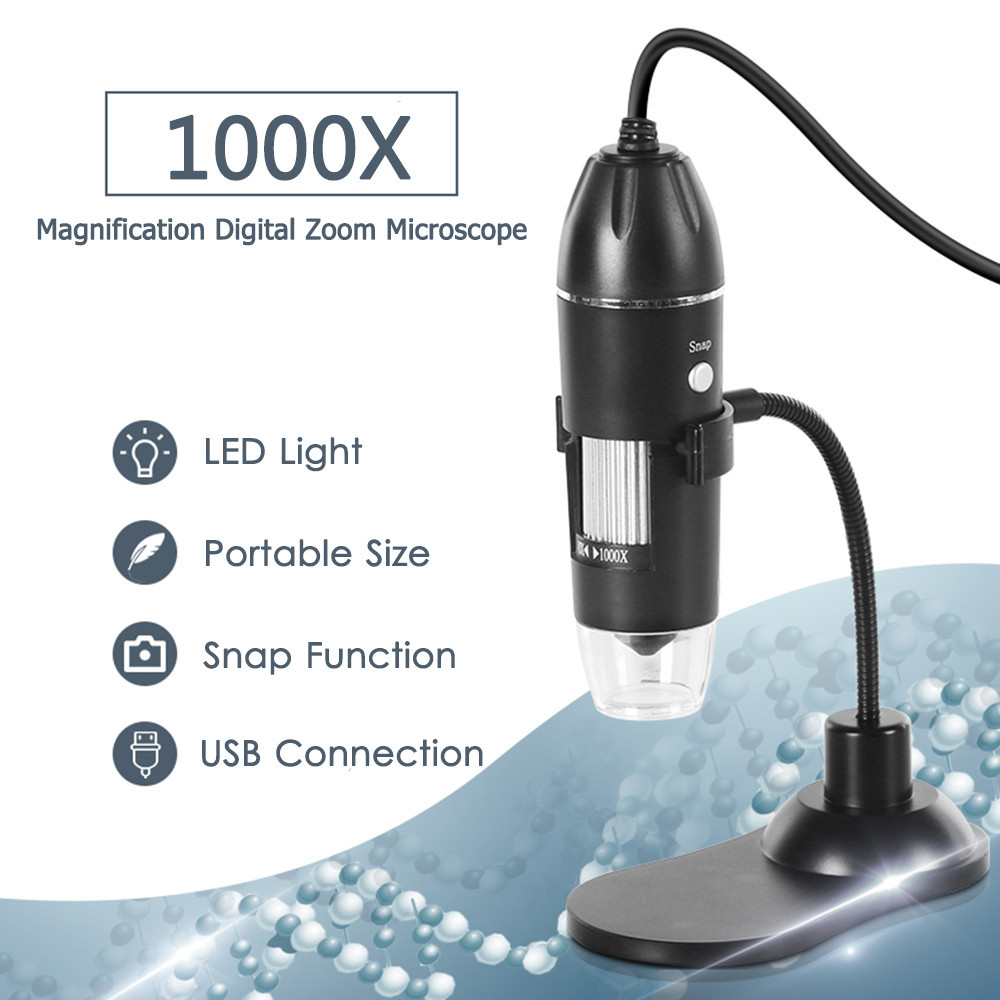 Цифровой микроскоп USB Digital microscope Zoom с LED подсветкой! Лучшая цена - фото 2 - id-p1815681233