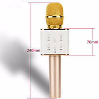 Караоке-микрофон q7 | Беспроводной Bluetooth караоке-микрофон (Розовый)! Лучшая цена