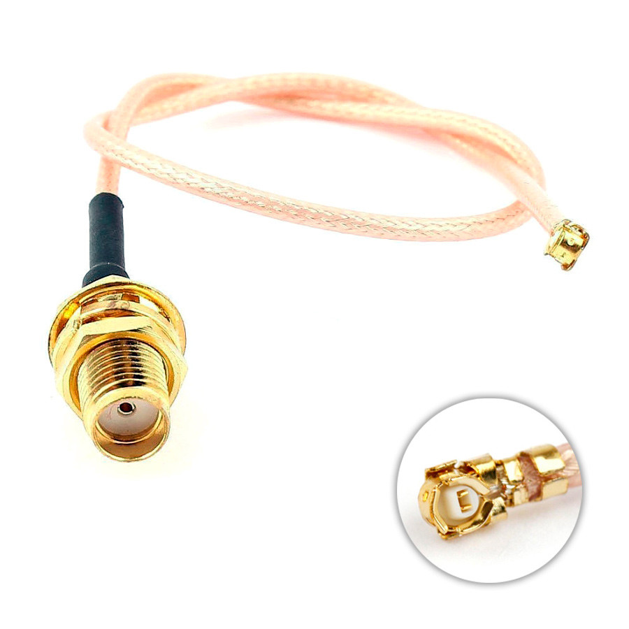 Кабель антенний IPEX uFL - SMA female (мама) 50см 500м перехідник подовжувач для 4G 3G модемів, WiFi роутерів