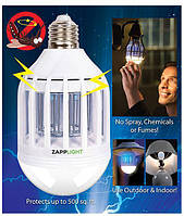 Светодиодная лампочка-уничтожитель комаров 2 в 1 ZappLight, и