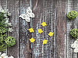 Фетровий декор "Курчатка міні", 2 х 1 см, 50 шт/уп., жовтого кольору, фото 2