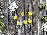 Фетровий декор "Курчатка", 2 х 1 см, 50 шт/уп., жовтого кольору, фото 2