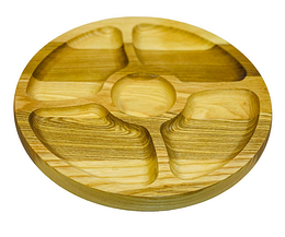 Дерев'яна дошка менеджниця 4 відділення 24 см 09061