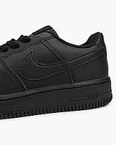 Дитячі Кросівки Nike Air Force 1 Low Black / Найк Аїр Форс 1 Низькі Чорні, фото 6