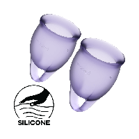 Гігієнічні менструальні чаші Satisfyer Feel Confident Violet