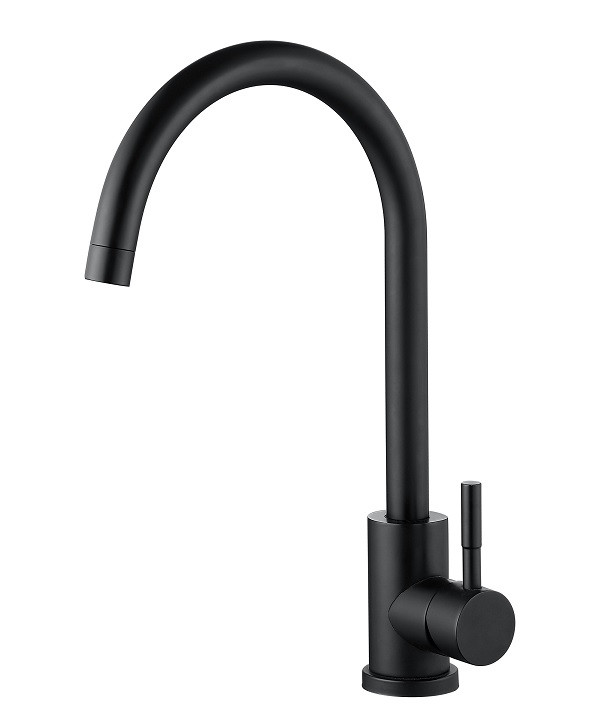 Змішувач для кухні WEZER EKO4A-01-BLACK чорного кольору