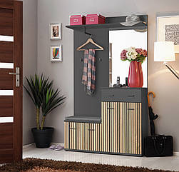 Передпокій 2 MARCO ASM MEBLE антрацит/дуб артисан