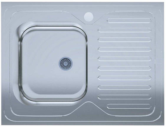 Кухонна мийка WEZER W8060L(06) Satin 600x800x160 мм + сифон, фото 1