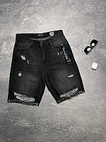 Шорты джинсовые мужские черные