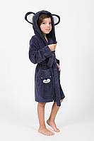 Детский махровый халат с ушками для мальчика Nusa 110-116