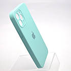 Чохол силіконовий з квадратними бортами Silicon case Full Square для iPhone 11 Pro Azure, фото 3