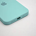 Чохол силіконовий з квадратними бортами Silicon case Full Square для iPhone 11 Pro Azure, фото 4