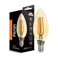 Светодиодная лампа Feron 6Вт E14 2200K золото LB-158