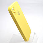 Чохол силіконовий з квадратними бортами Silicon case Full Square для iPhone Xr Yellow, фото 3
