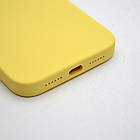 Чохол силіконовий з квадратними бортами Silicon case Full Square для iPhone Xr Yellow, фото 4