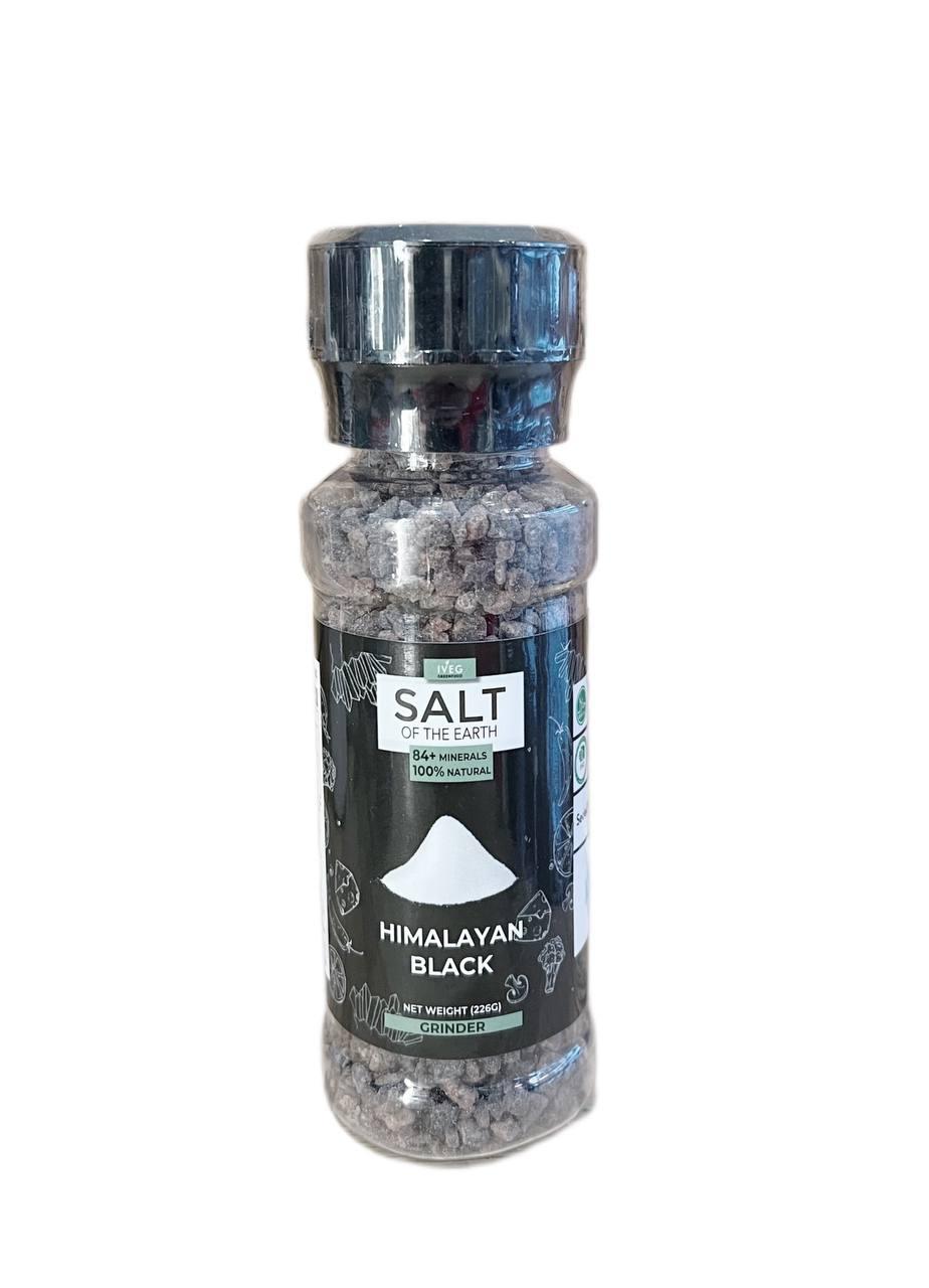 Натуральна гімалайська чорна сіль екстра, 4-5 мм, 226 г, Salt of the Earth