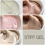 Гель желе для нарощування SAGA Jelly STIFF gel CLEAR №01, 13мл, фото 5