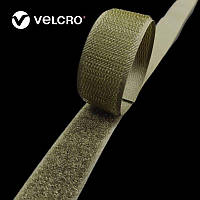 Липучка контактная Velcro 20 мм  цвет хаки2 Army Green (6G2) лента-крючки и лента-петли комплект loop/hook