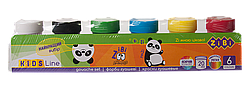 Гуашь 6 кольорів х 20мл KIDS Line ZiBi ZB.6657