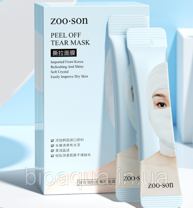 Очисна маска плівка Zoo:Son Nicotinamide Peal of Mask 4 ml (1 штука)