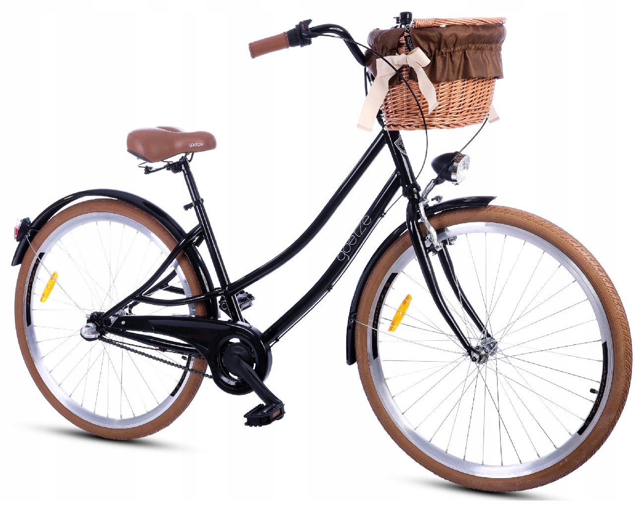 Велосипед Goetze Duo 28" чорний + фара та кошик в Подарунок