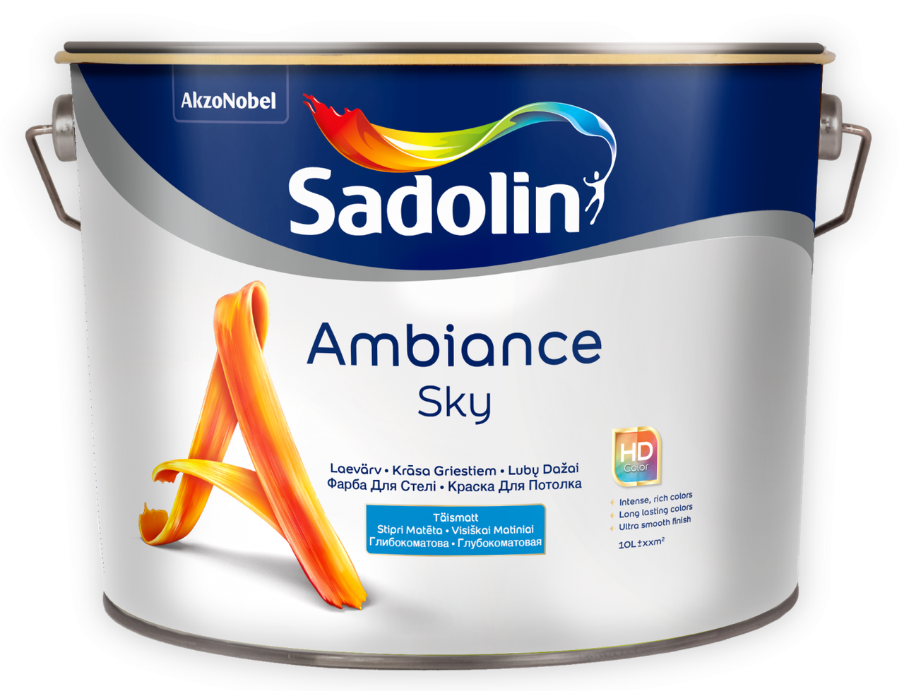 Ambiance Sky 10л - Нестікаюча глибокоматова фарба для стелі