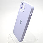 Чохол силіконовий з квадратними бортами Silicon case Full Square для iPhone 11 Pro Lilac, фото 3