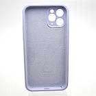 Чохол силіконовий з квадратними бортами Silicon case Full Square для iPhone 11 Pro Lilac, фото 5
