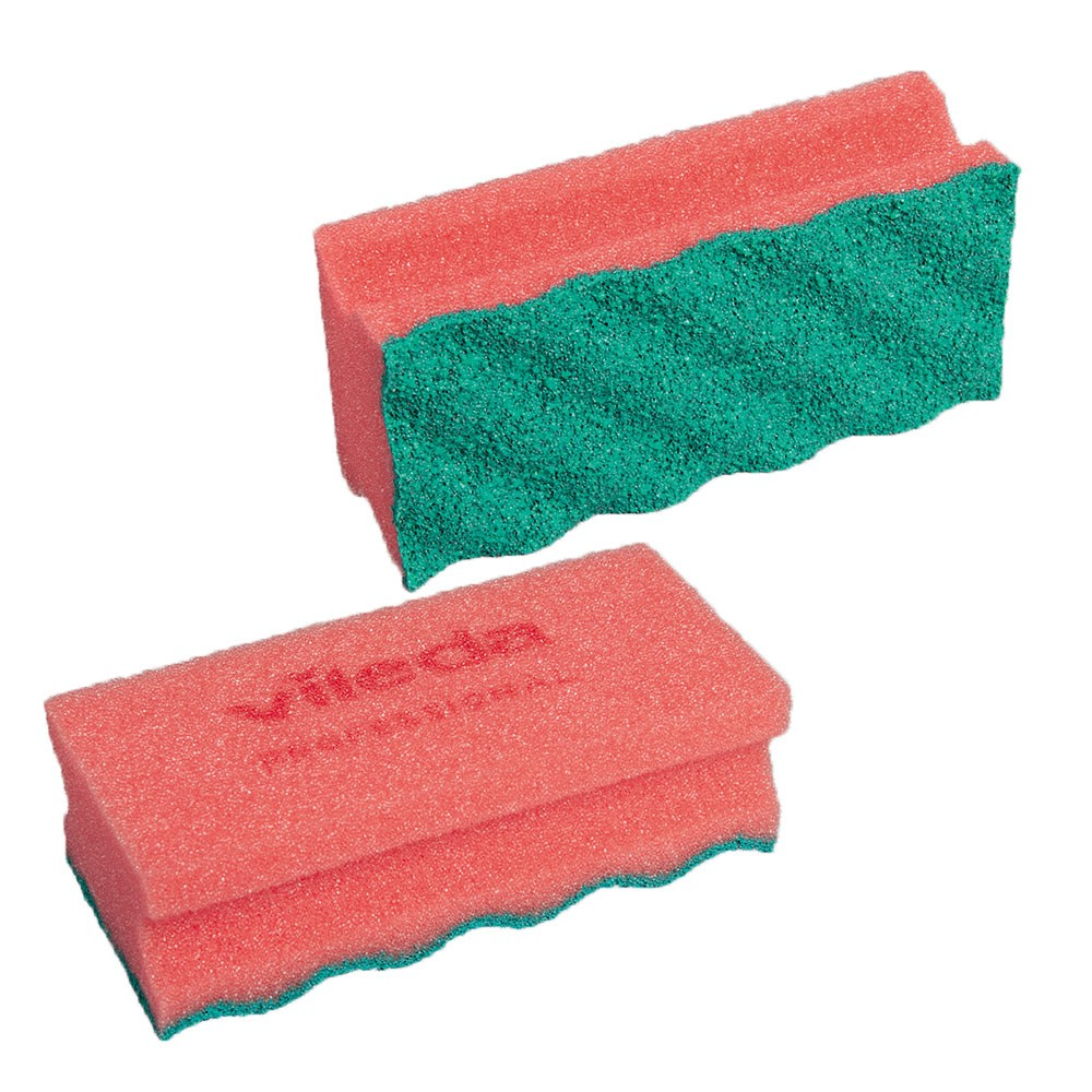 Губка Профі із системою ПурАктив червона 6,3х14 см, Vileda Professional, фото 1