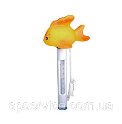 Градусник у вигляді іграшки "Золота рибка" для визначення температури води в басейні.