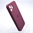 Чохол силіконовий з квадратними бортами Silicon case Full Square для iPhone 11 Pro Marsala, фото 2