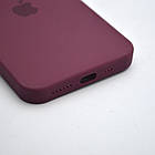 Чохол силіконовий з квадратними бортами Silicon case Full Square для iPhone 11 Pro Marsala, фото 5