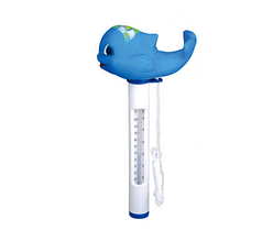 Градусник у вигляді іграшки "Маленький кит" для визначення температури води в басейні.