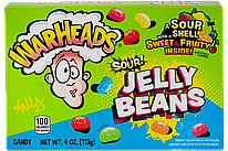 Драже WARHEADS Sour Jelly Beans 113 г