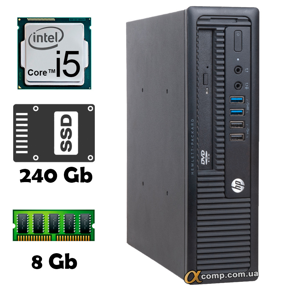 HP EliteDesk 800 G1 USDT (i5 4430 • 8Gb • ssd 240Gb) БВ