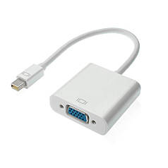 Адаптер STLab Mini DisplayPort (Thunderbolt) Male — VGA Female, 1080P для Apple Mac, білий