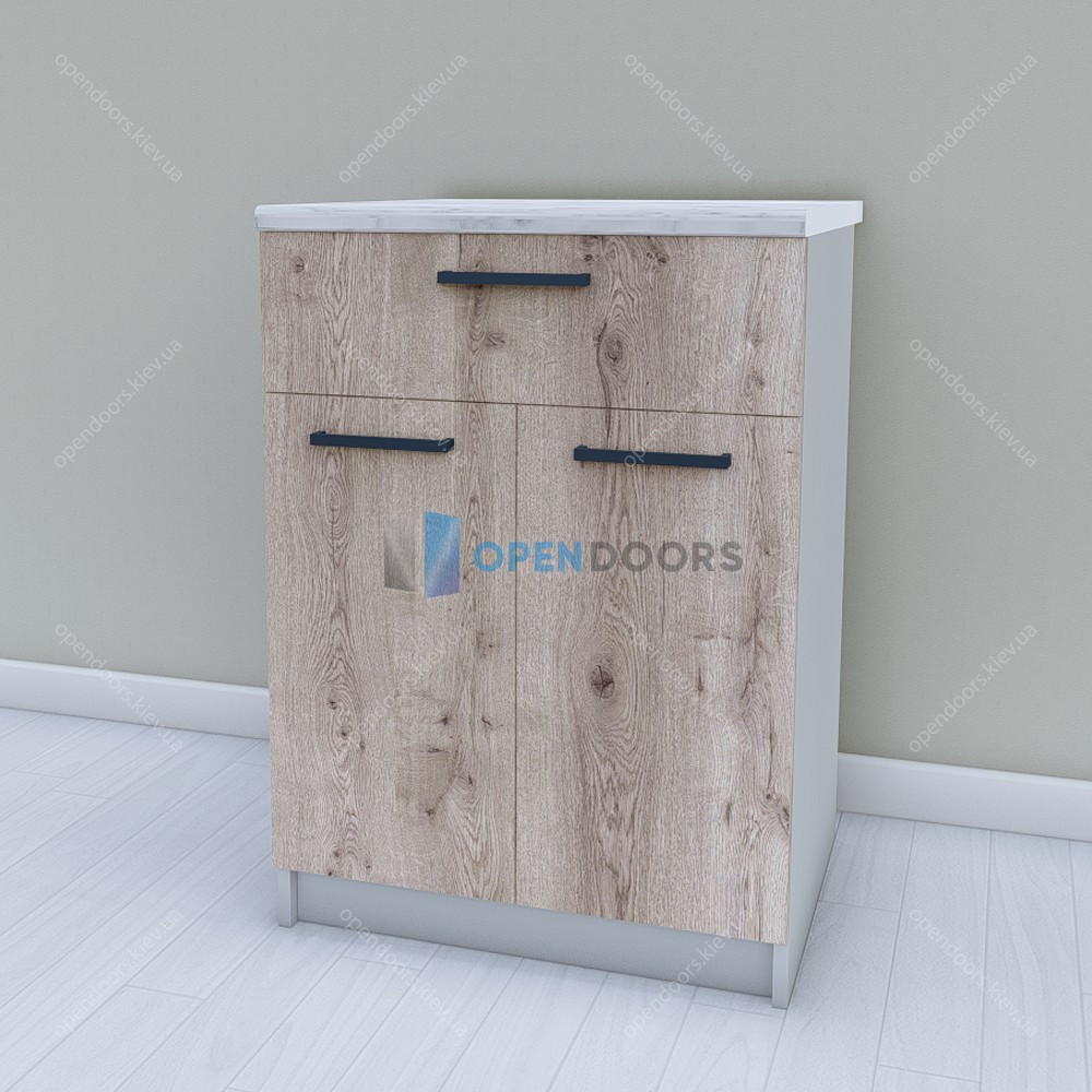 Нижній модуль для кухні МП24 Opendoors Кухонний модуль 600 мм. Тумба нижня комбі без стільниці